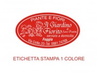 Etichette adesive per fioristi, fiorai e vivaisti (mm 44X25)  (cod.11G)